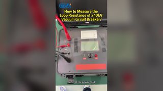 10kV 真空遮断器のループ抵抗の測定方法